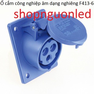 Ổ cắm công nghiệp gắn âm dạng nghiêng Hiệu Panasonic F413-6/ F414-6/ F415-6, với khả năng chịu nhiệt cao, chống cháy...
