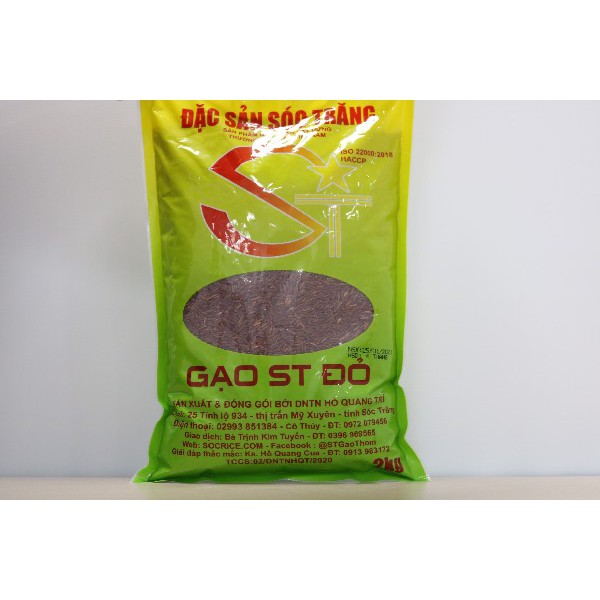 GẠO LỨT ST ĐỎ - SÓC TRĂNG - TÚI 2KG