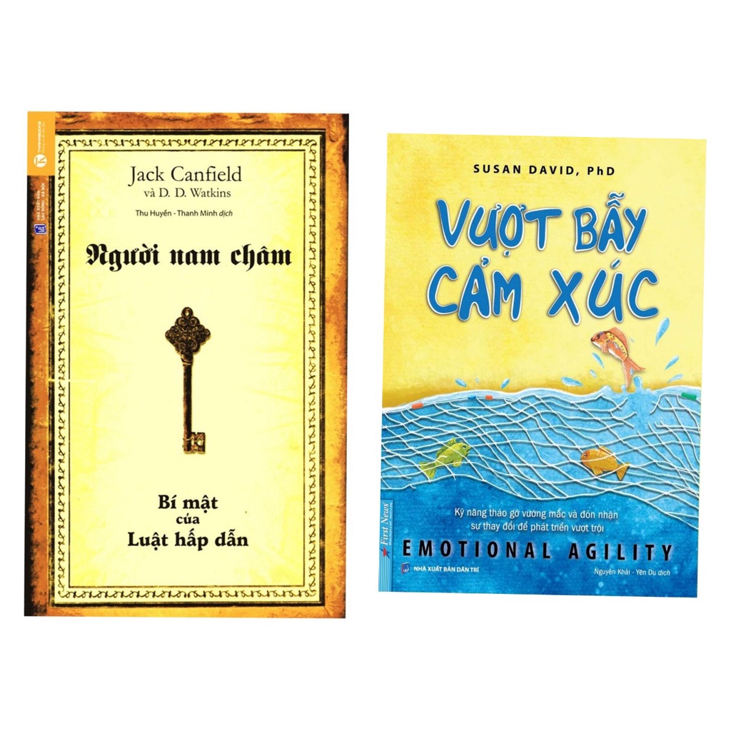 Sách - Combo2q: Vượt Bẫy Cảm Xúc - First News + Người nam châm - Bí Mật Của Luật Hấp Dẫn (Bìa cứng) TH