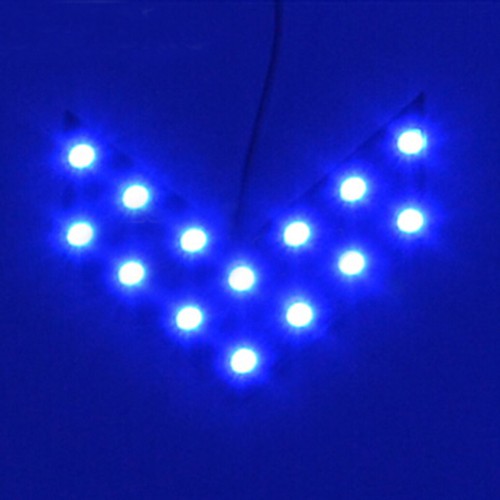 Set 2 Đèn Led Xi Nhan Hình Mũi Tên Gắn Gương Chiếu Hậu Xe Hơi