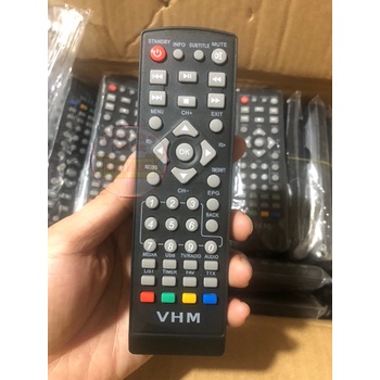 Remote Điều khiển đầu thu VŨ HỒNG MINH DVB T2 truyền hình mặt đất VHM- Hàng loại tốt Tặng kèm Pin!!!