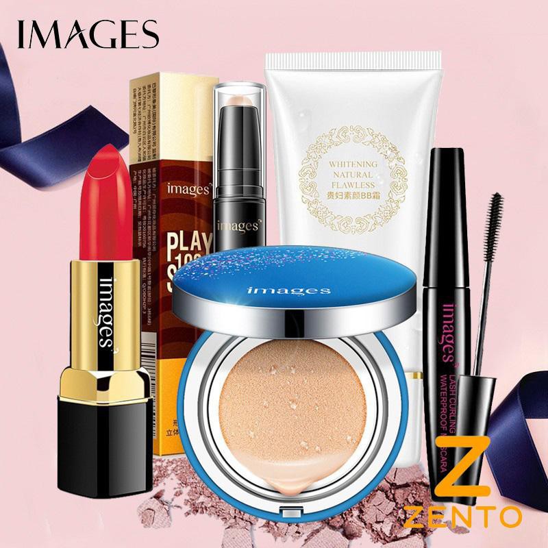 Set trang điểm IMAGES Son môi + Phấn nước + Kem BB + Bút tạo khối + Mascara ZT-01