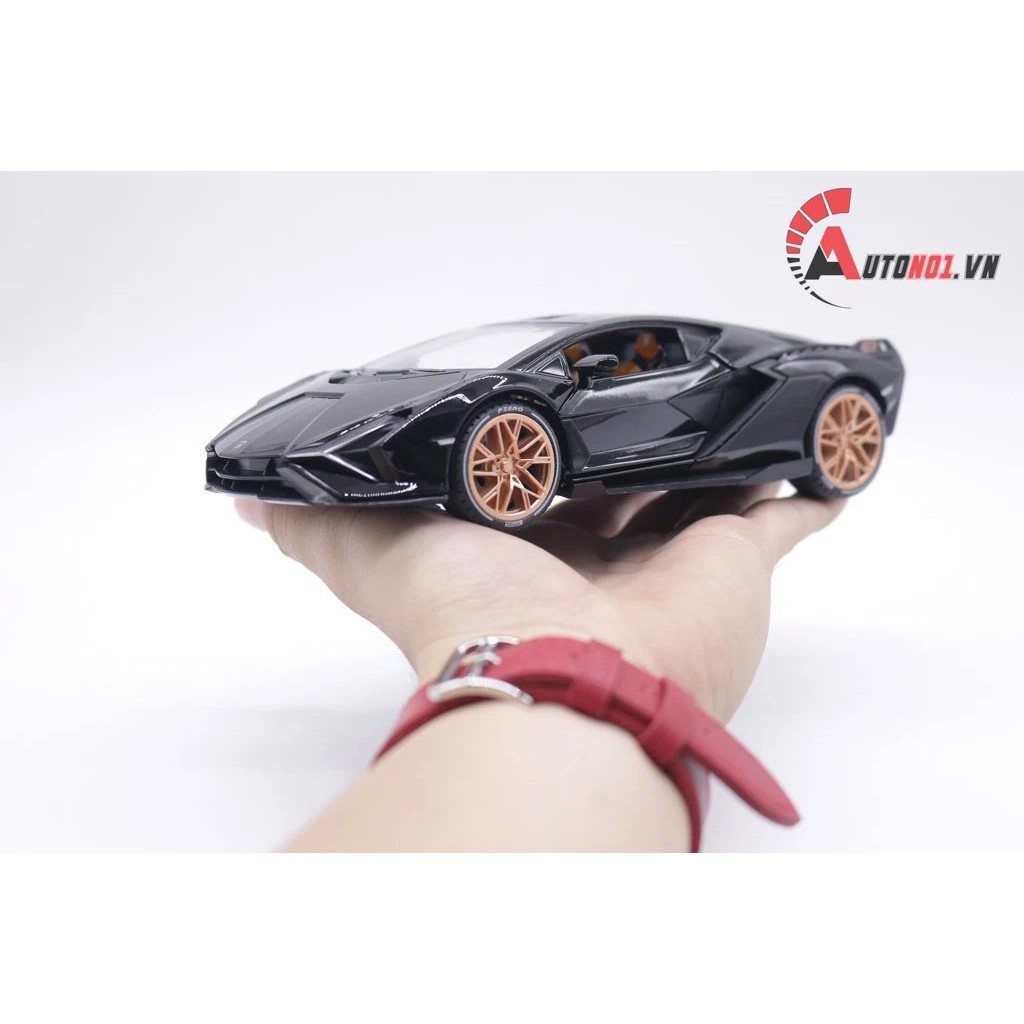 MÔ HÌNH XE LAMBORGHINI SIAN FKP 37 BLACK 1:22 JIAYE 7556