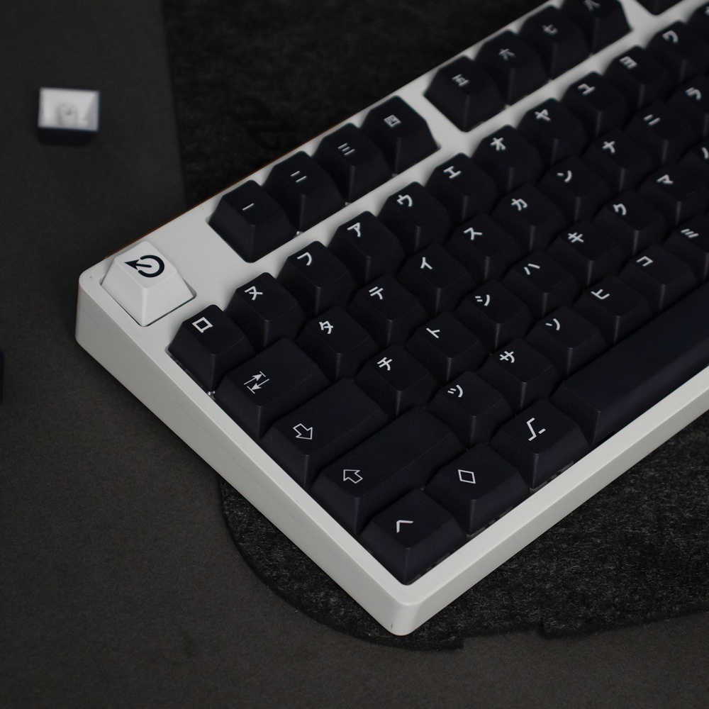 Bộ 130 Nút Bàn Phím GMK WOB KATAKANA PBT Cho GK64 84 87 104