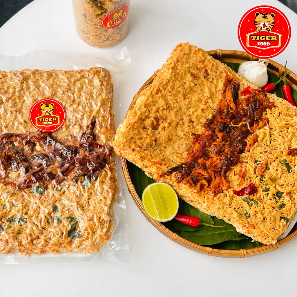 Cơm Cháy 3 Vị Đặc Biệt TIGER FOOD 300g Cơm Cháy 3 Vị Bò Heo Gà Đậm Vị Siêu Ngon - Đồ Ăn Vặt Sài Gòn