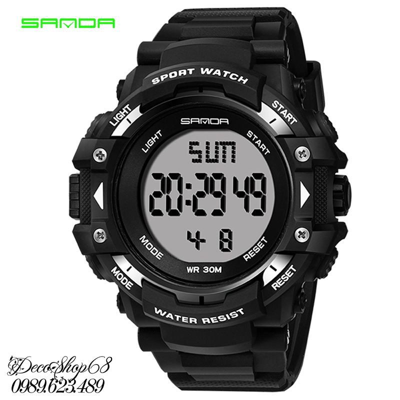 Đồng hồ thể thao nam SANDA cao cấp chống nước tốt siêu bền W19