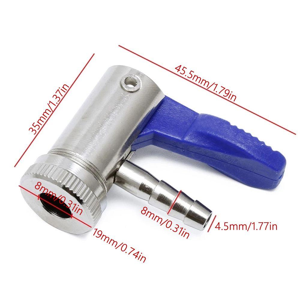 Set 2 Đầu Kẹp Van Bơm Hơi Lốp Xe 6mm / 8mm