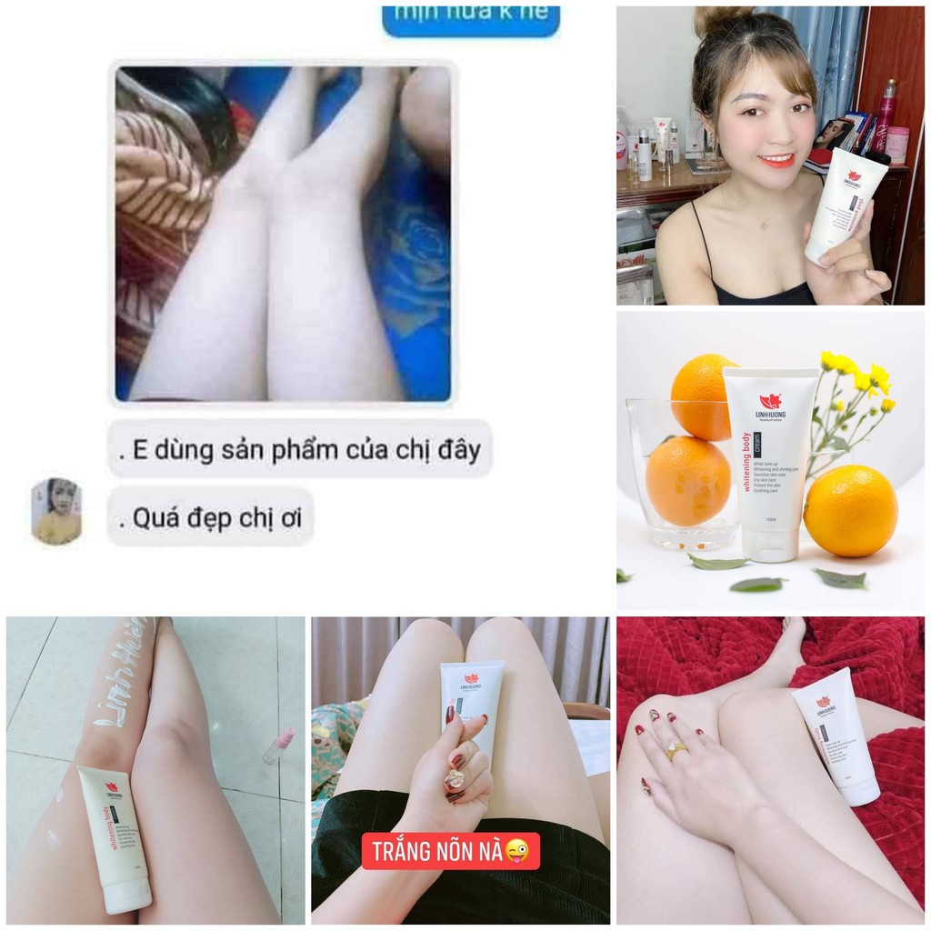 Kem body trắng da chống nắng Linh Hương 150ml