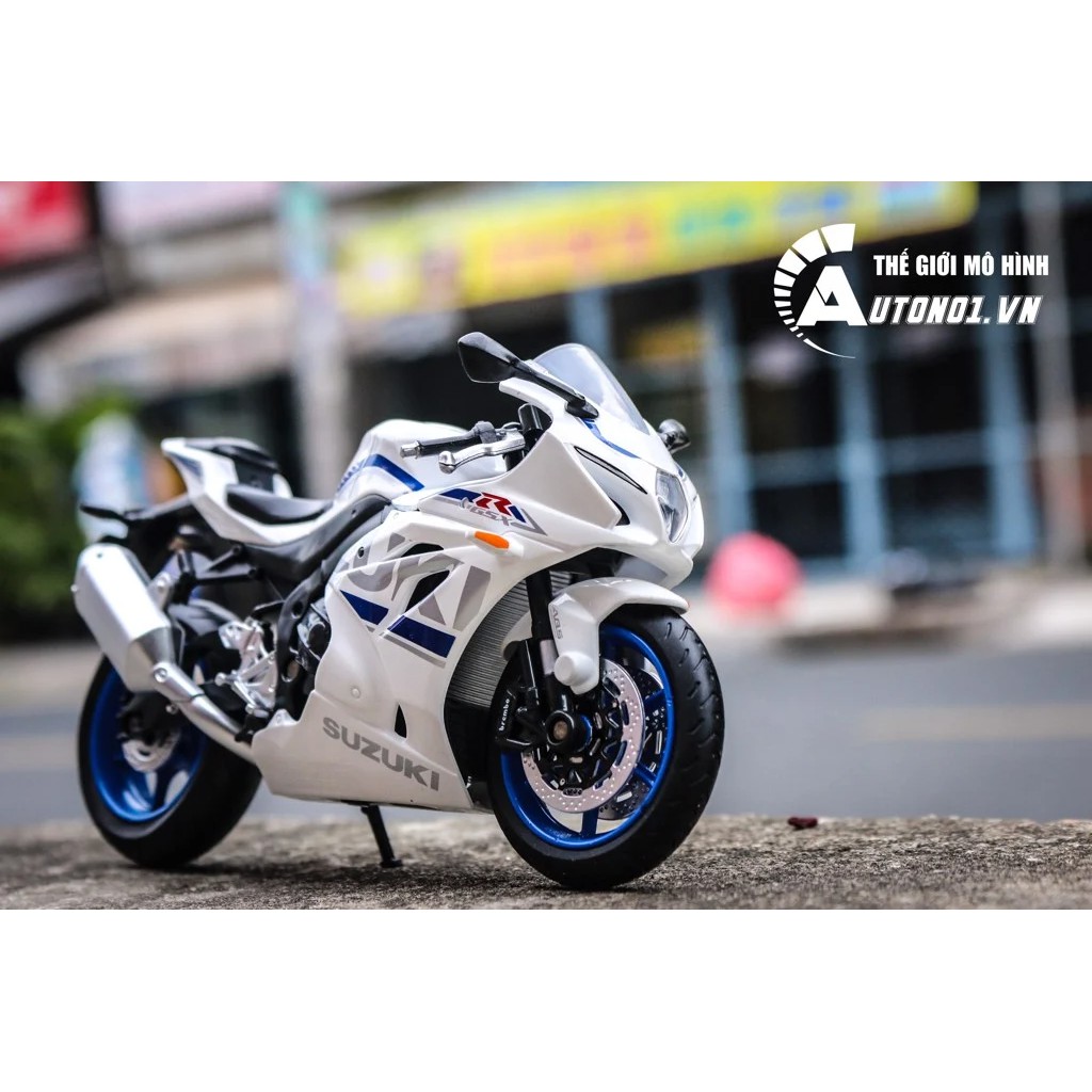 MÔ HÌNH XE SUZUKI GSX-R1000 WHITE 1:12 MSZ 7208