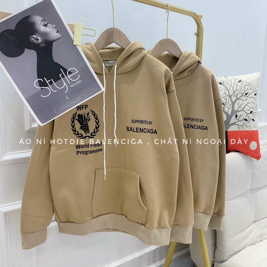 Áo Hoodie nỉ nữ bông siêu dày form rộng uisex ND 001 | BigBuy360 - bigbuy360.vn