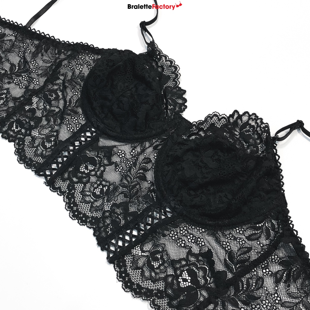 Áo lót ren Bralette, áo ren croptop xinh xắn có gọng, mút lót [mẫu N30]