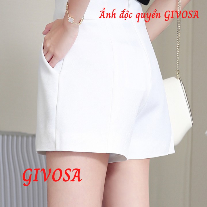 [Mã FAMAYWA giảm 10K đơn 50K] Quần Đùi Nữ Chất Vải Mềm Thiết Kế Khóa Sau Mẫu Mới -GN112 | BigBuy360 - bigbuy360.vn