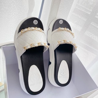 Dép nữ đế xuồng 6P quai ngang phối xích