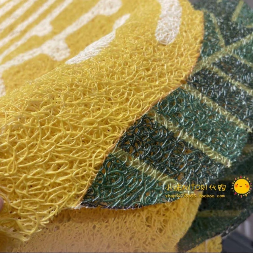 Thảm trải sàn hình hoa quả 3D bằng nhựa dẻo thấm hút nước nhanh khô