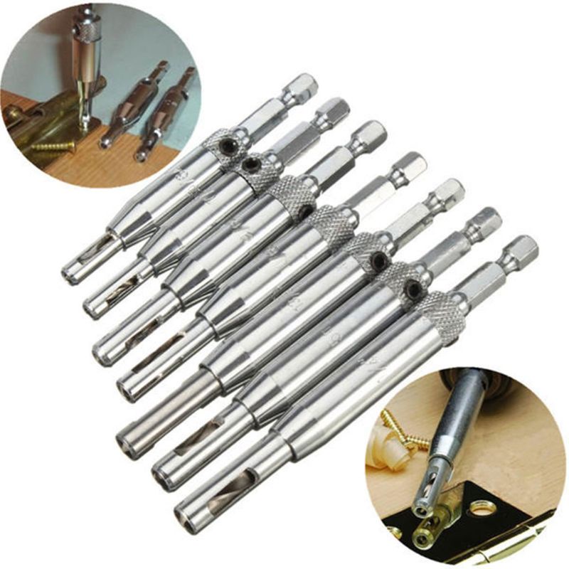 Mũi Khoan Trung Tâm 4 Trục Với 1 Đầu Lục Giác Cho Bản Lề Tự Động