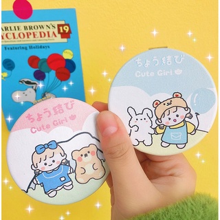Gương mini 2 mặt tai thỏ (ẢNH THẬT)