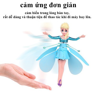 Búp Bê Bay Cảm Ứng Phát Sáng Elsa Hot, Đồ Chơi Cảm Ứng Đặt Tay Lên Là Bay Nàng Tiên Bay Hồng,Tím,Xanh, Elsa