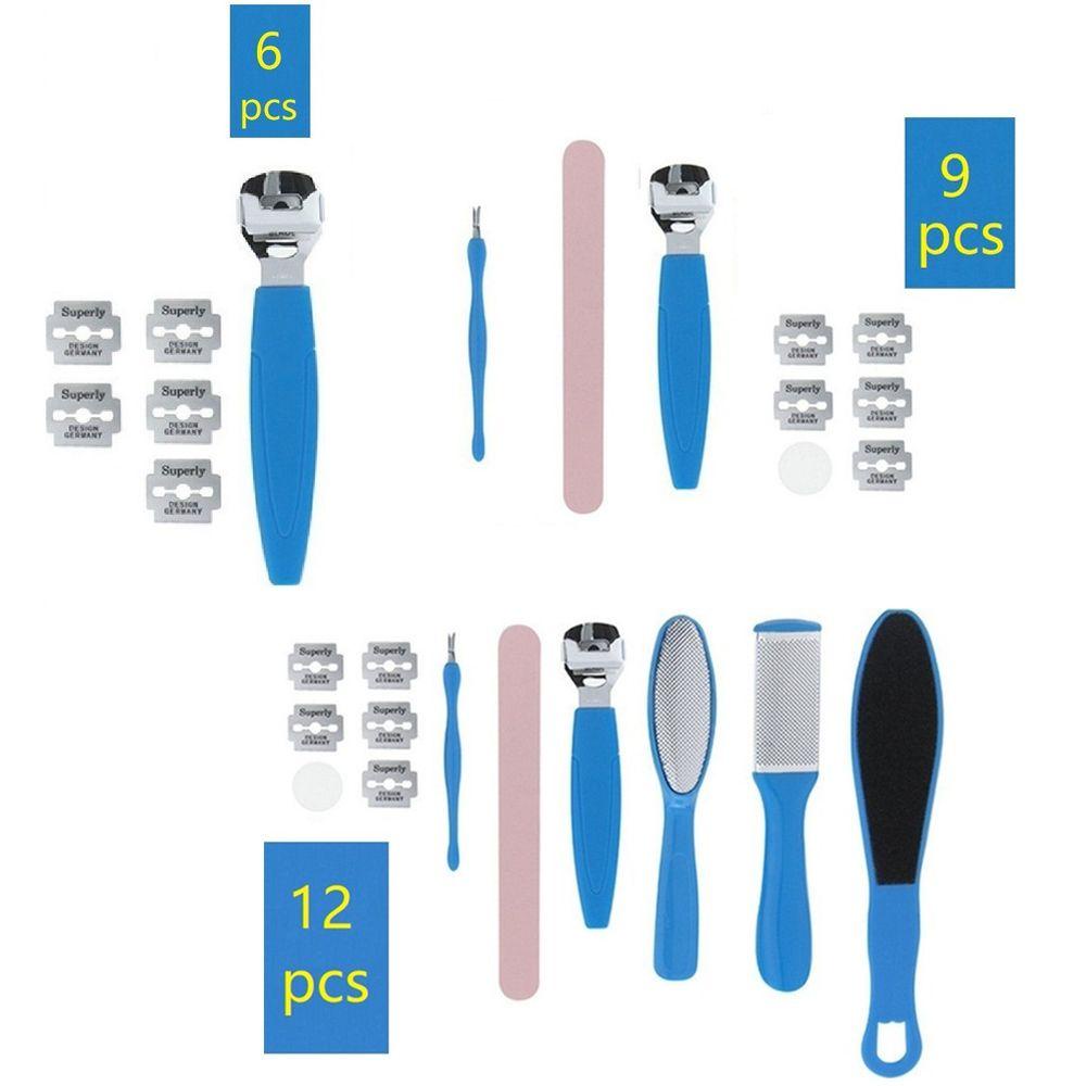 Bộ 6 / 9 / 12 Dụng Cụ Dũa Móng Chân Tẩy Tế Bào Chết Thời Trang