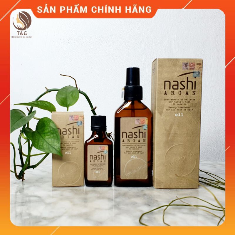 Tinh dầu thiên nhiên Nashi Argan oil 30-100ml Phục hồi tóc hư tổn
