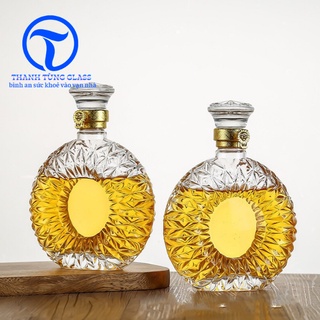 Chai đựng rượu thủy tinh XO 500ml ( CÓ TEM )