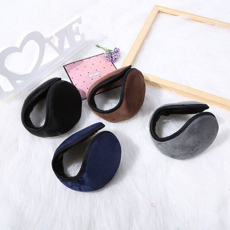 Bịt tai chống lạnh gió mùa đông kẻ care và trơn cao cấp cho Nam Nữ