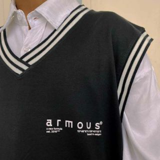 Áo Gile Logo Armous Đen