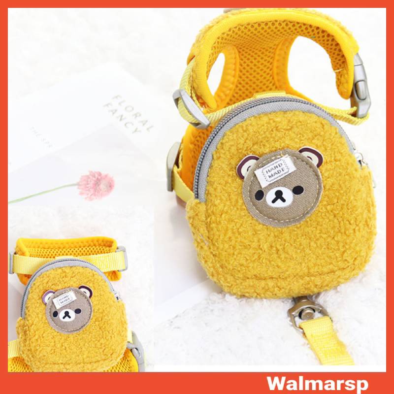 Bộ dây cương dùng dắt thú cưng đi dạo kiểu dáng hoạt hình dễ thương