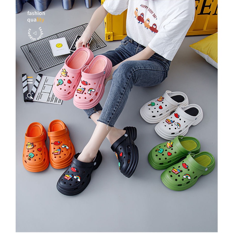 Dép sục nữ quai hậu đế độn 5cm đi cực êm chân thời trang ulzzang hàn quốc siêu Hotrend 2022 TH-82