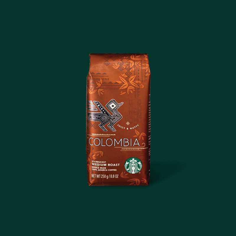 Cà phê hạt Starbucks Colombia 250G [100% arabica]