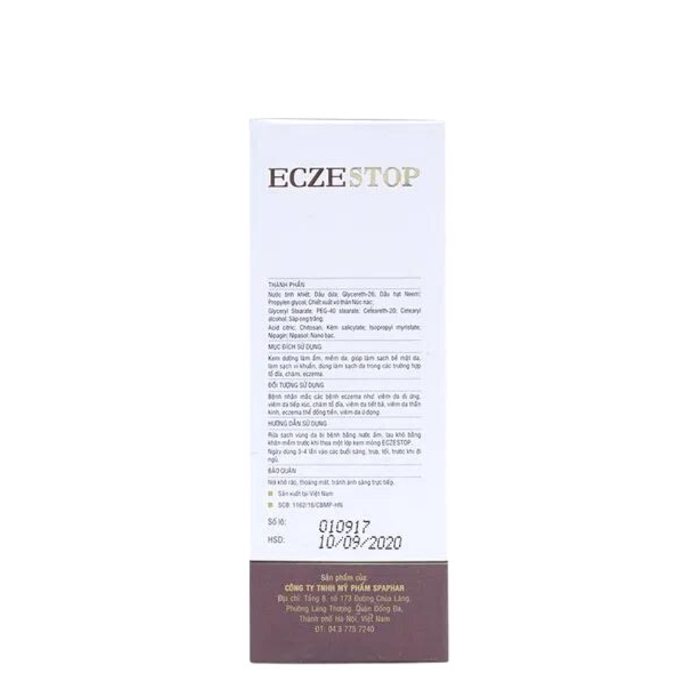 Eczestop - Dùng Cho Bệnh Nhân Mắc Các Bệnh Eczema TUÝP 35GRAM