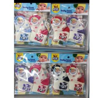 Túi 2 đôi tất cho bé sơ sinh 0-6 tháng