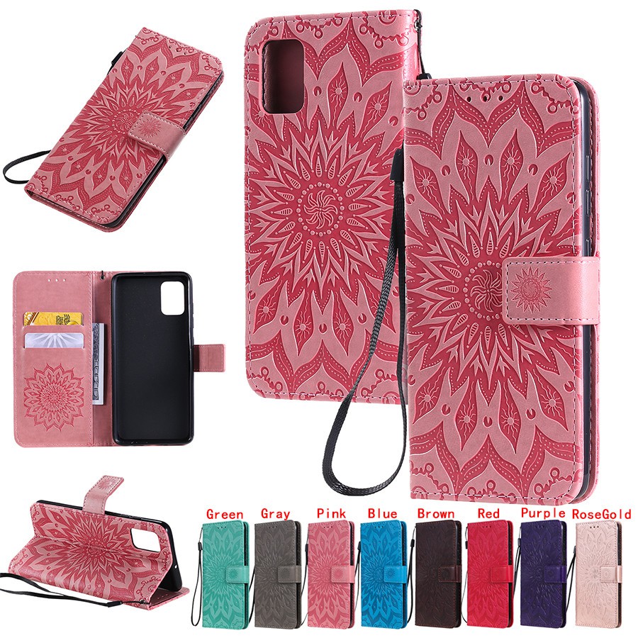 Bao da điện thoại họa tiết Manala dập nổi cho Samsung A51/A71