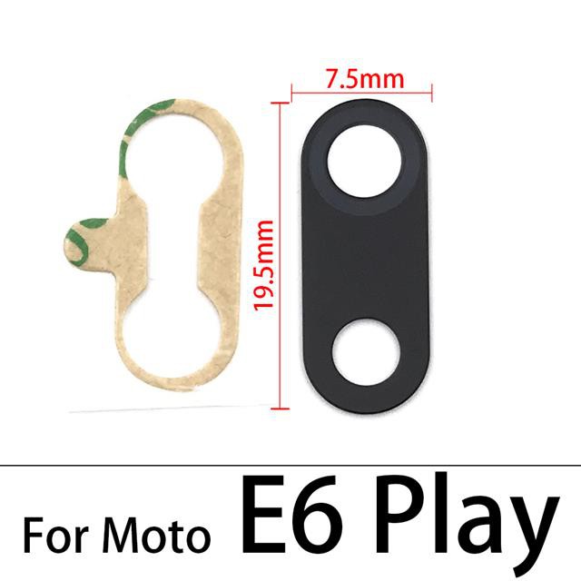 Lưng Ống Kính Camera Sau Cho Motorola Moto E4 G4 G5 G5S G6 G7 Power E6 G8 E7 Plus Play One Hyper Fusion Với Adheisve