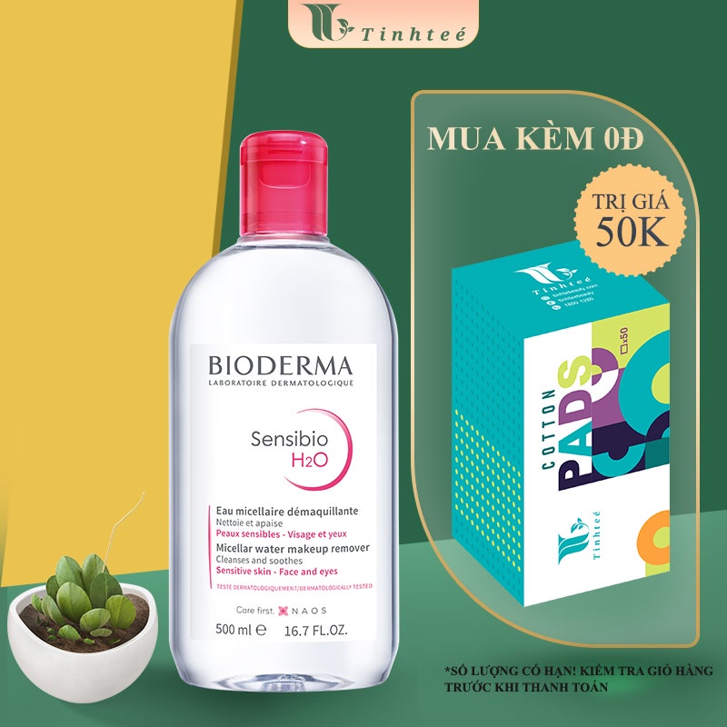 Dung dịch làm sạch và tẩy trang dành cho mọi loại da công nghệ Micellar Bioderma Sensibio H2O - 500ml