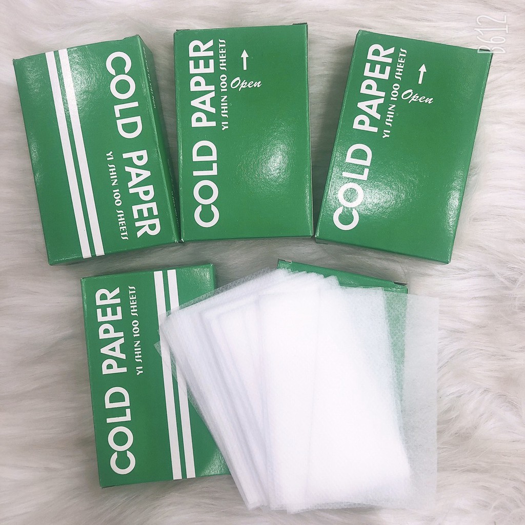 GIẤY uốn lạnh hoặc uốn tóc tại nhà COLD PAPER hộp 100 chiếc