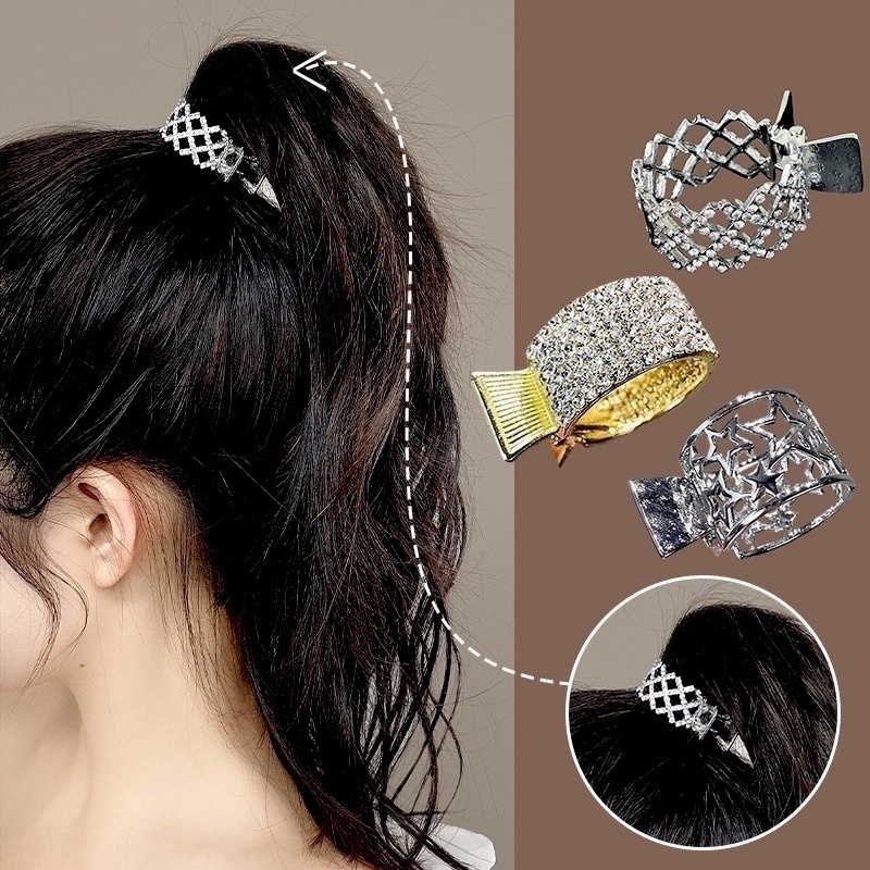 Kẹp Tóc Đuôi Ngựa Đính Ngọc Trai Giả Xinh Xắn Cho Nữ