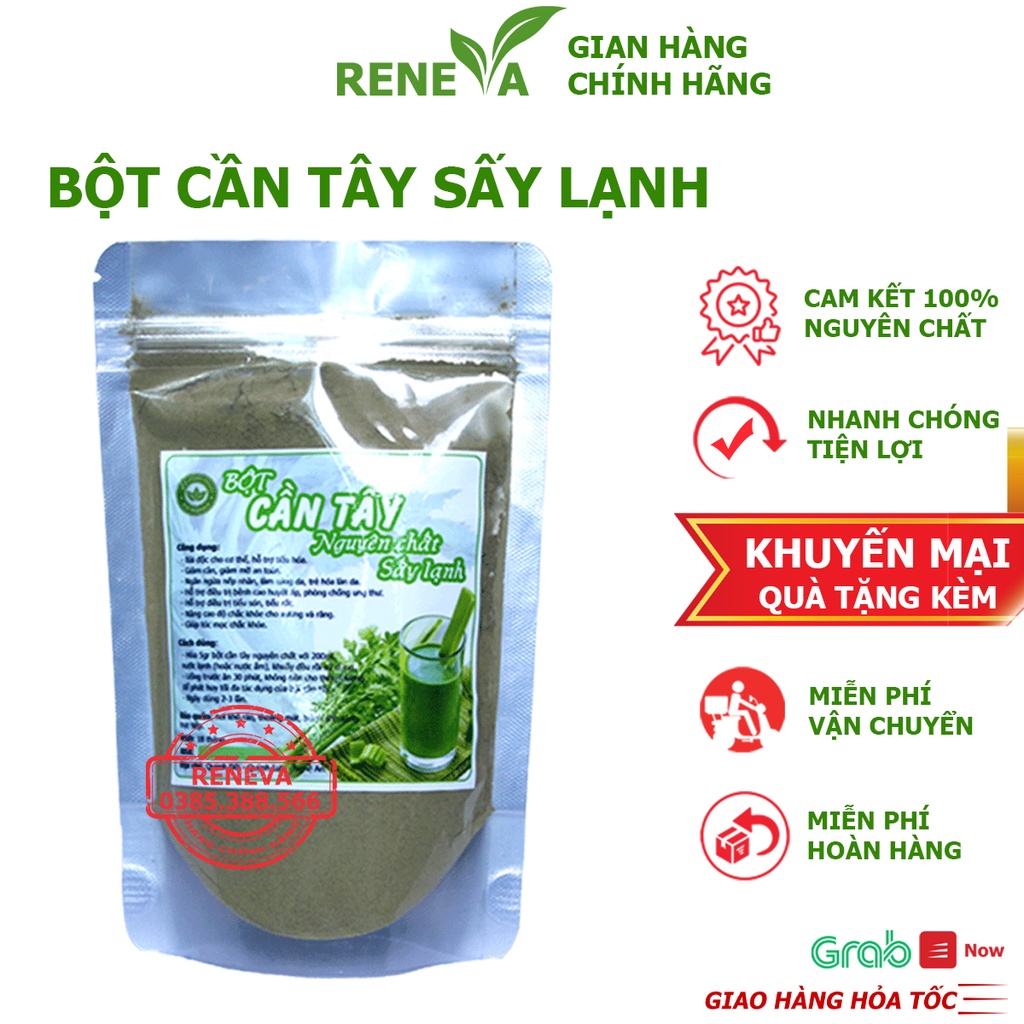 Bột Cần Tây Túi 100gr Bột Cần Tây Sấy Lạnh Giảm Cân Nhanh An Toàn Da Xinh Dáng Đẹp Vạn Người Mê BCT02 RENEVA