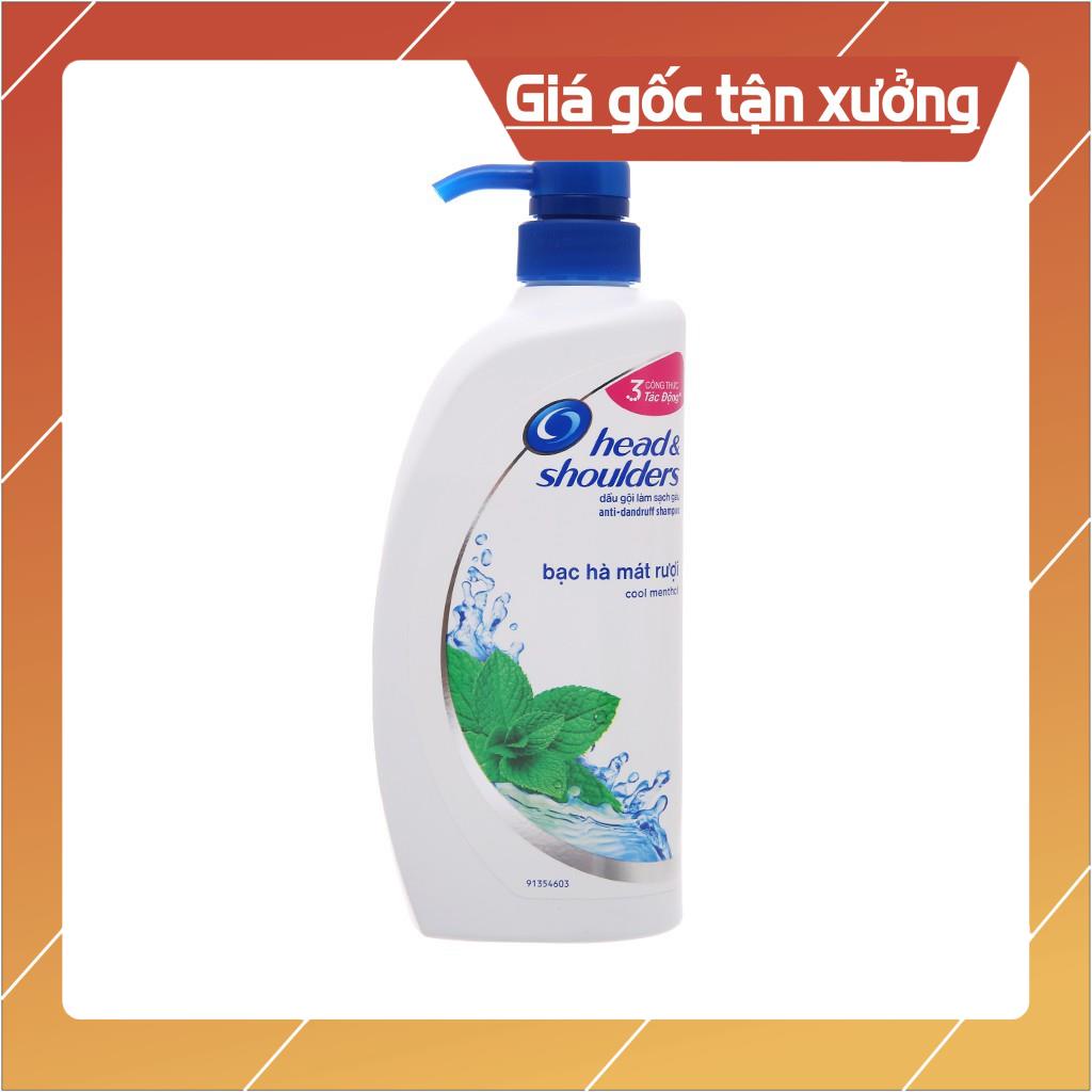 Dầu Gội Sạch Gàu Head & Shoulders Bạc Hà Mát Rượi 650ml