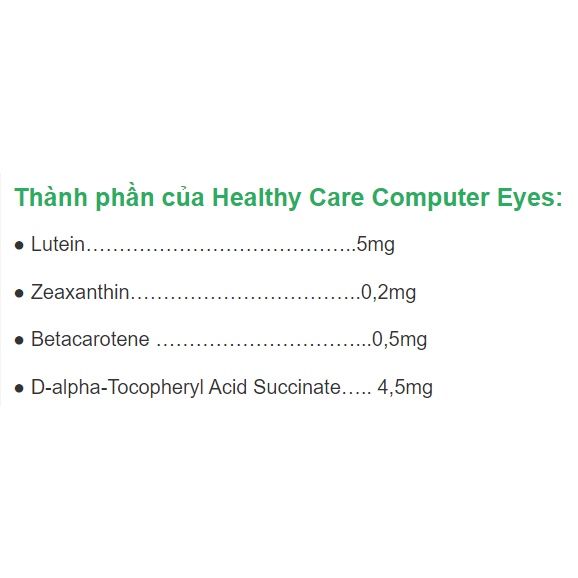 Kẹo bổ mắt cho bé [Úc] Healthy Care Kids Computer Eyes 60 viên vị Berry [Chính hãng]