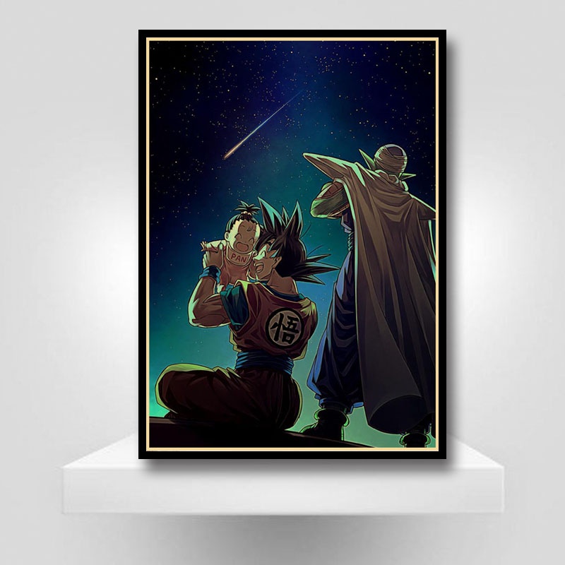 Poster Phim Hoạt Hình dragon ball Trang Trí Phòng Khách / Quán bar