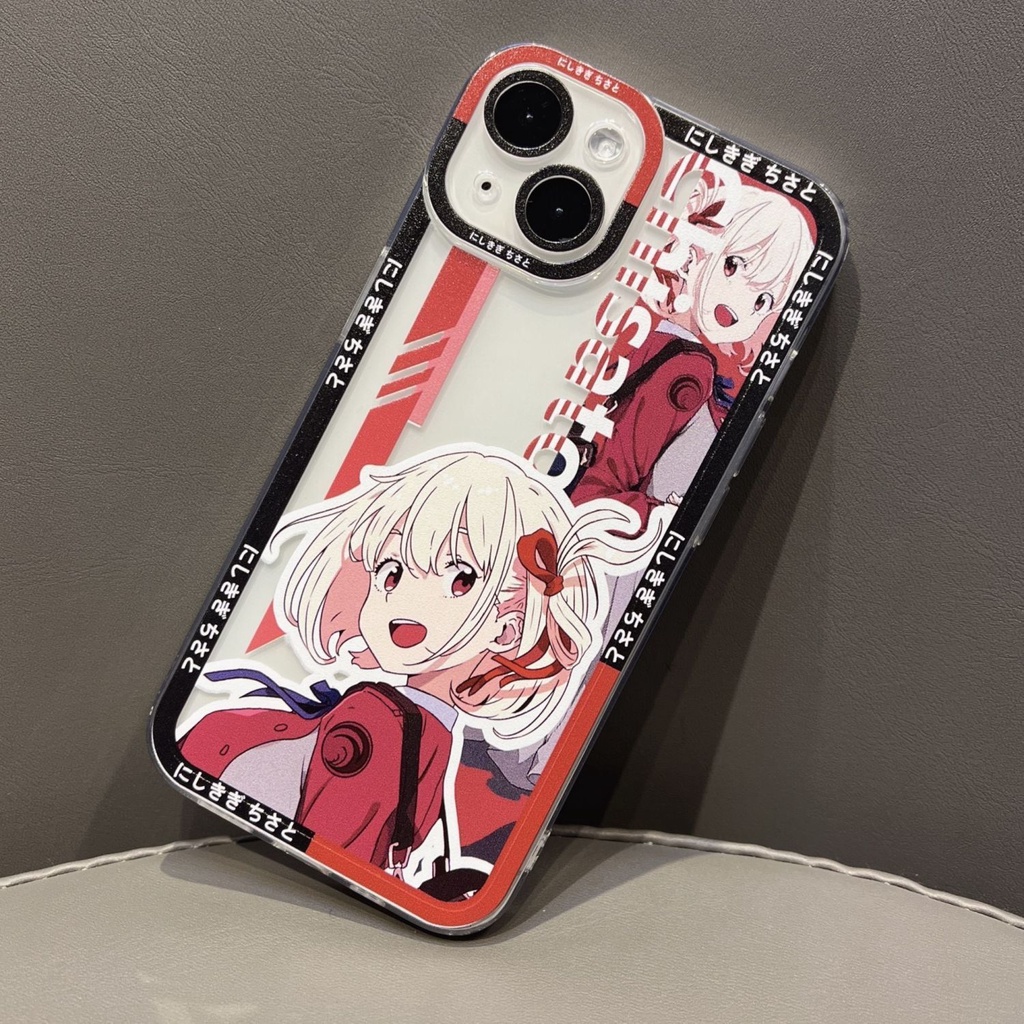 Lycoris Recoil Clear Case Nishikigi Chisato Phone Case Custom New Soft Case Personality Anime Cool Inoue Takina Cute JK Shockproof Case