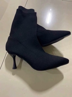 Bốt cao cổ gót nhọn đế 7cm (ảnh thật)
