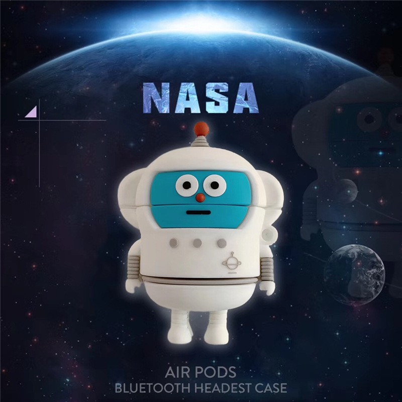 Bao Case Cho Airpods 1/ Airpods 2 Hình Phi Hành Gia NASA Cute.