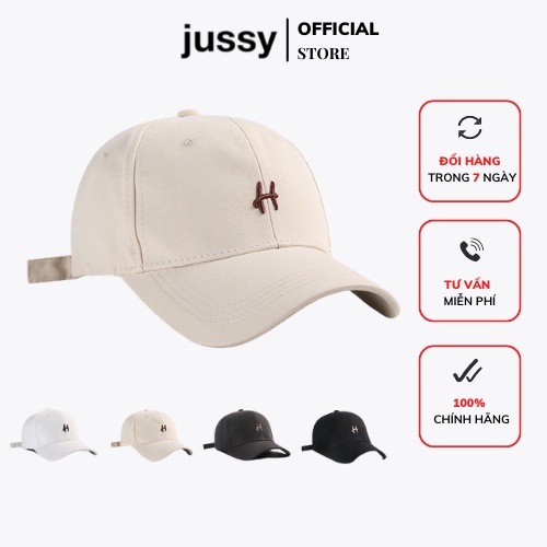 Mũ Lưỡi Trai Chữ H Nón Kết Nam Nữ Jussy Fashion Phong Cách Unisex Form Cứng Nhiều Màu Hot Trend