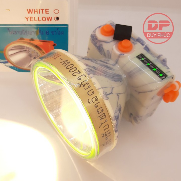 ĐÈN PIN ĐỘI ĐẦU LED SIÊU SÁNG HÀNG THÁI 200W CHỐNG NƯỚC (T8 - T6) | BigBuy360 - bigbuy360.vn