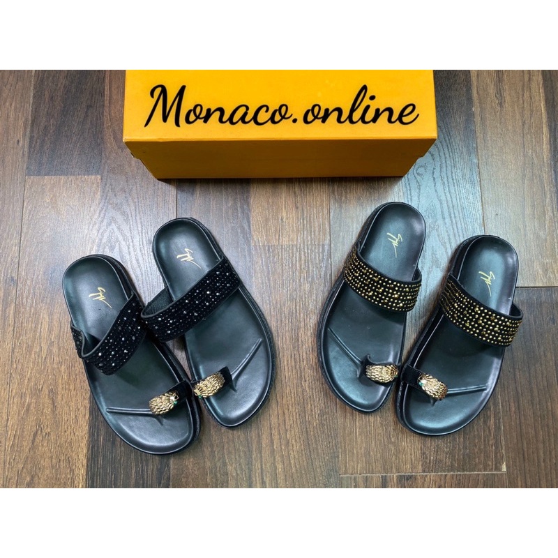 Dép sỏ ngón , dép lê nam đính đá ngón thời trang - Shop Monaco.online