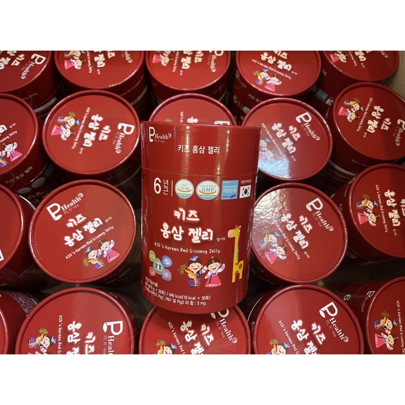 Thạch hồng sâm Baby hương dâu tây Kid’s Korean Red Ginseng Jelly cao cấp chuẩn nội địa Hàn Quốc