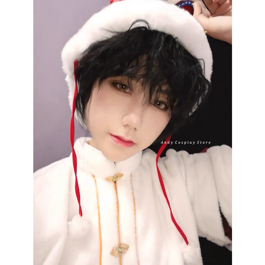 Tóc giả/ Wig teen nam đen xù Manreally