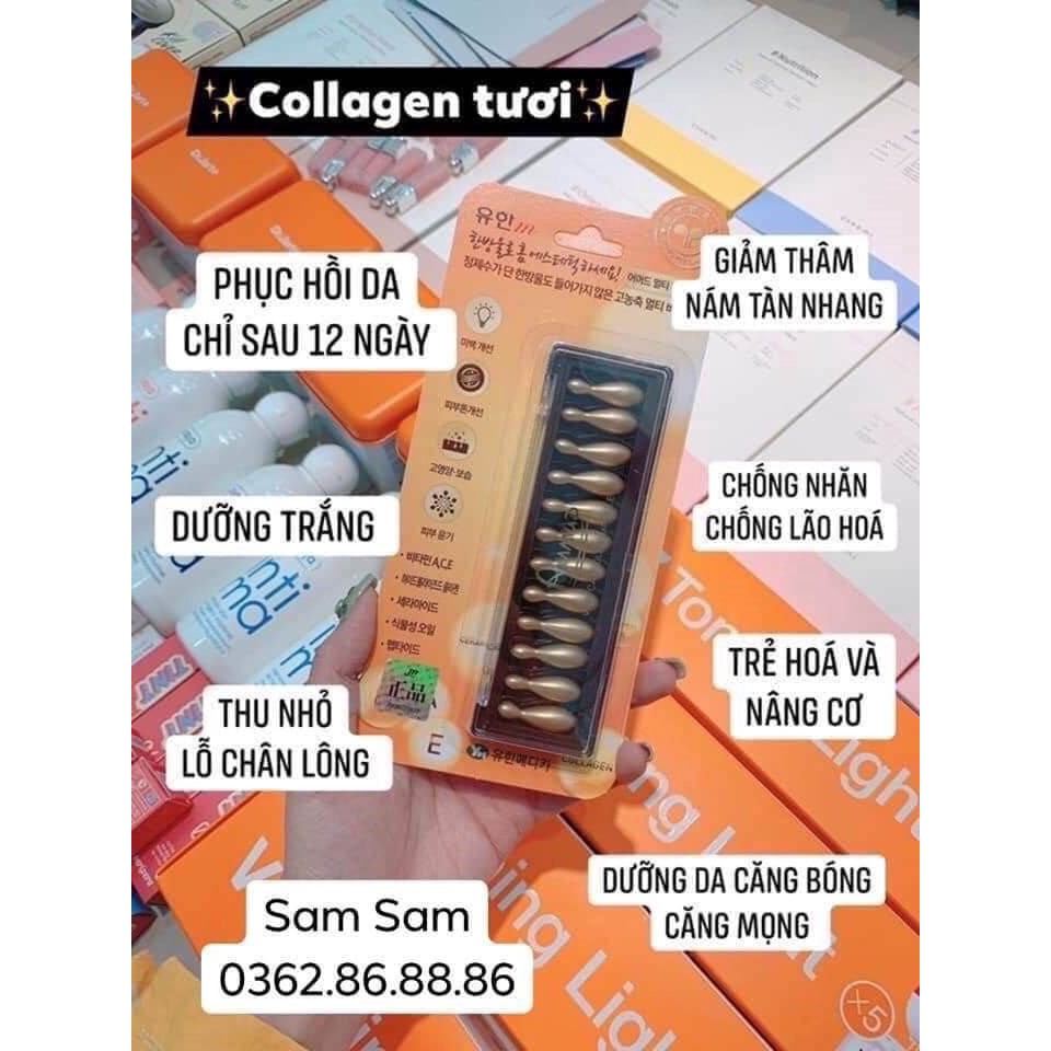 Vỉ Collagen Tươi Phục Hồi Da Ammud 12 viên Hàn Quốc