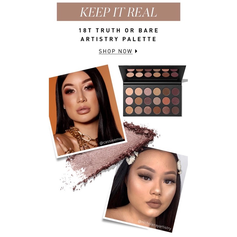 Morphe - Bảng Phấn Mắt Morphe 18T Truth Or Bare Artistry Palette 20,6g